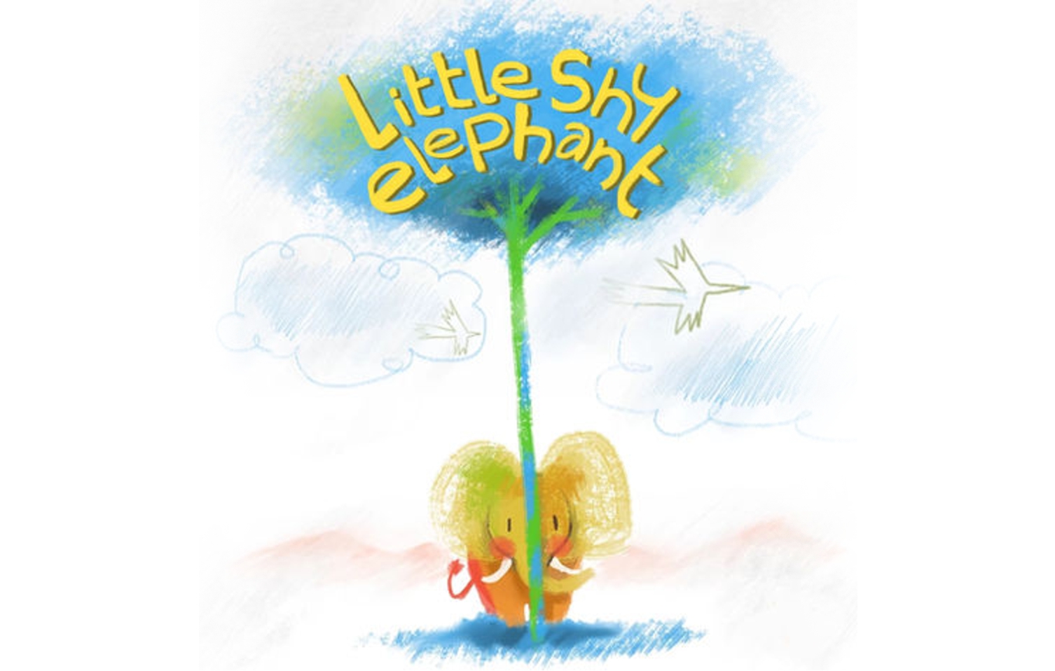 Little shy elephant